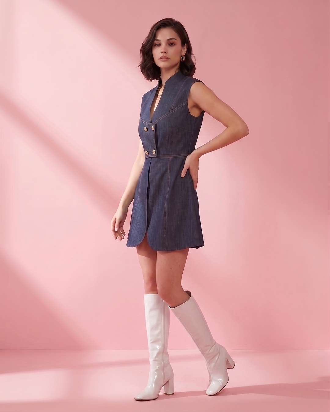 Astera Slit Blazer Dress