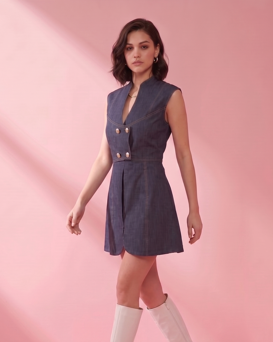 Astera Slit Blazer Dress