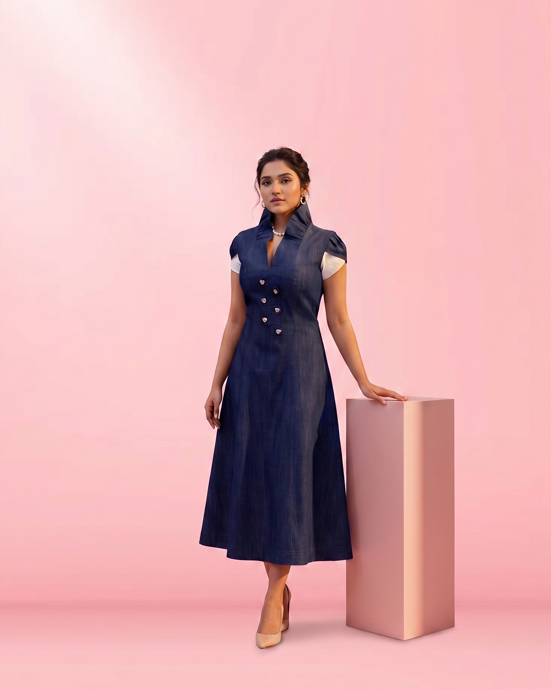 Blue Belle Midi dress
