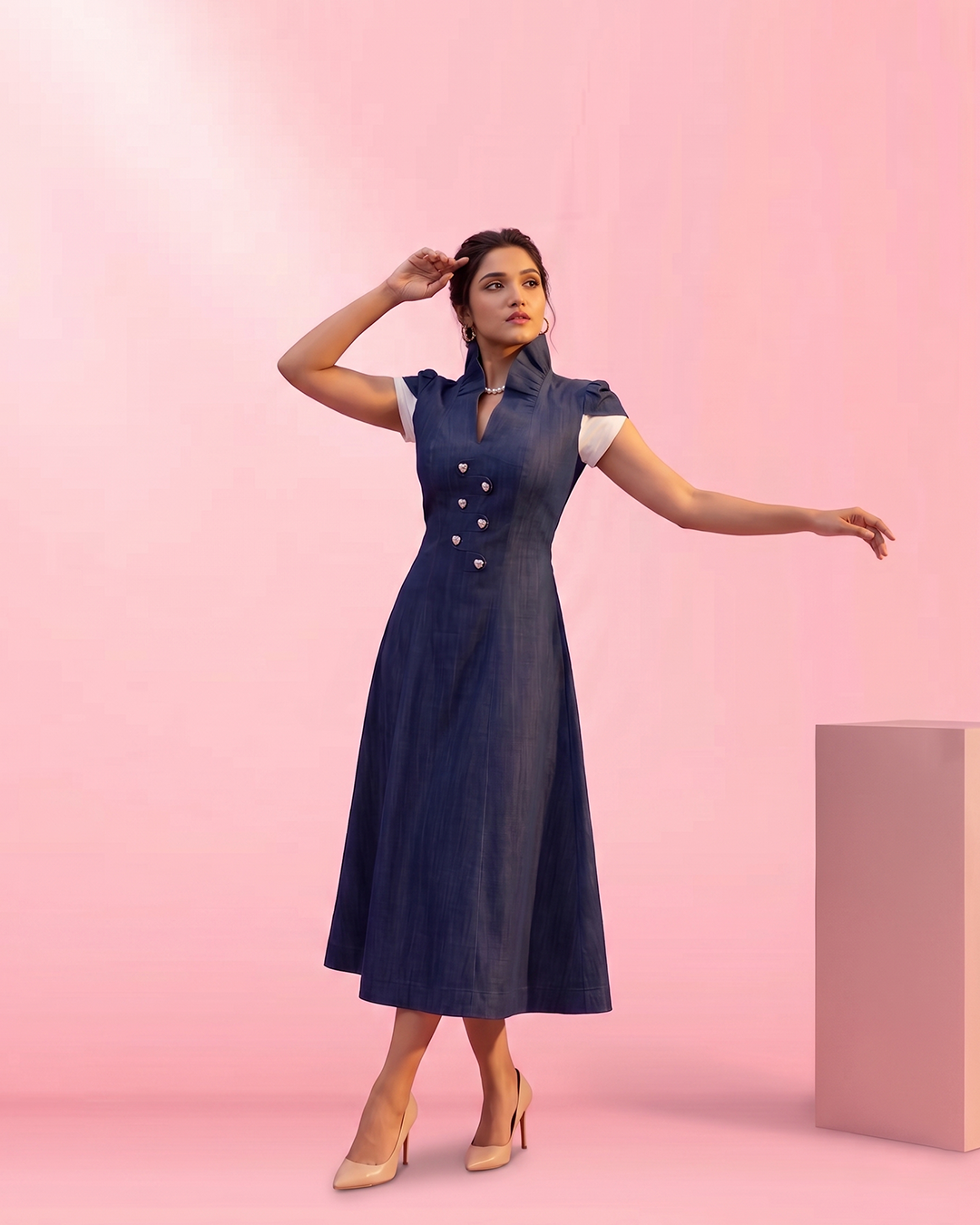 Blue Belle Midi dress