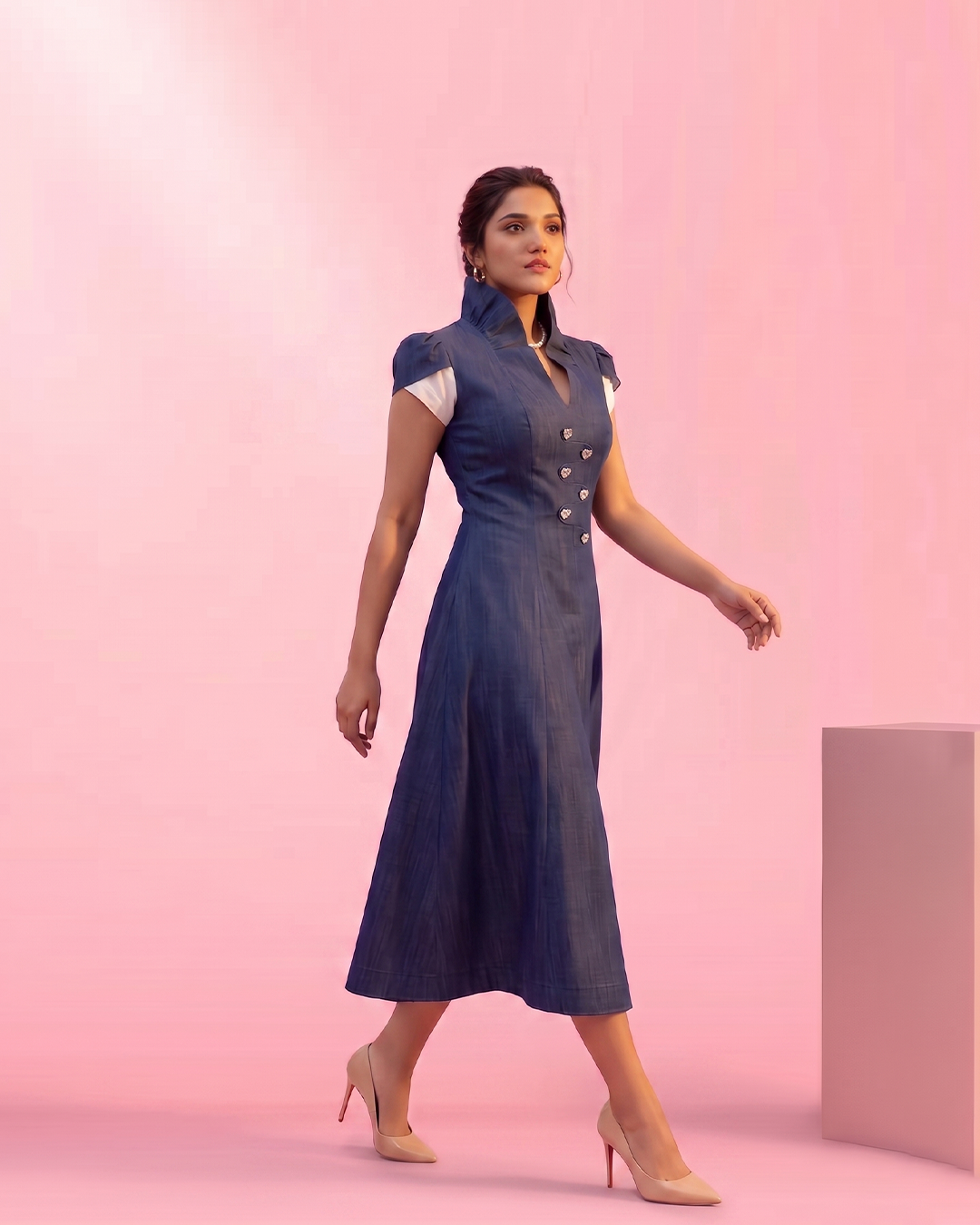 Blue Belle Midi dress