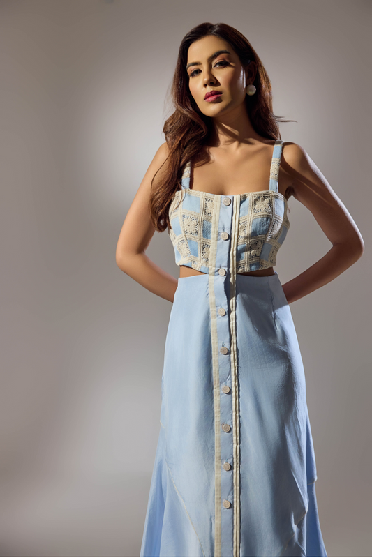 Ocean Pearl Midi Dress