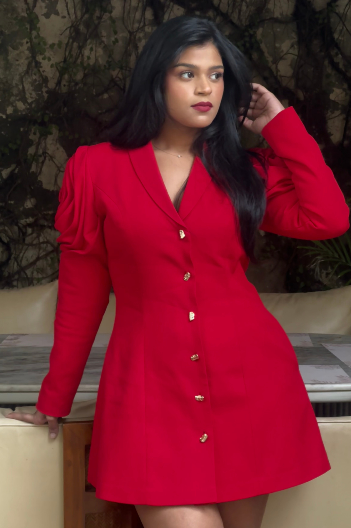 Red Blazer Dress