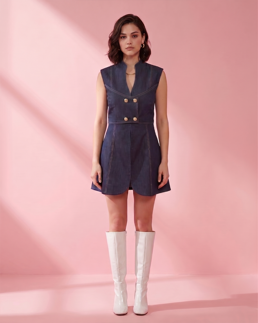 Astera Slit Blazer Dress