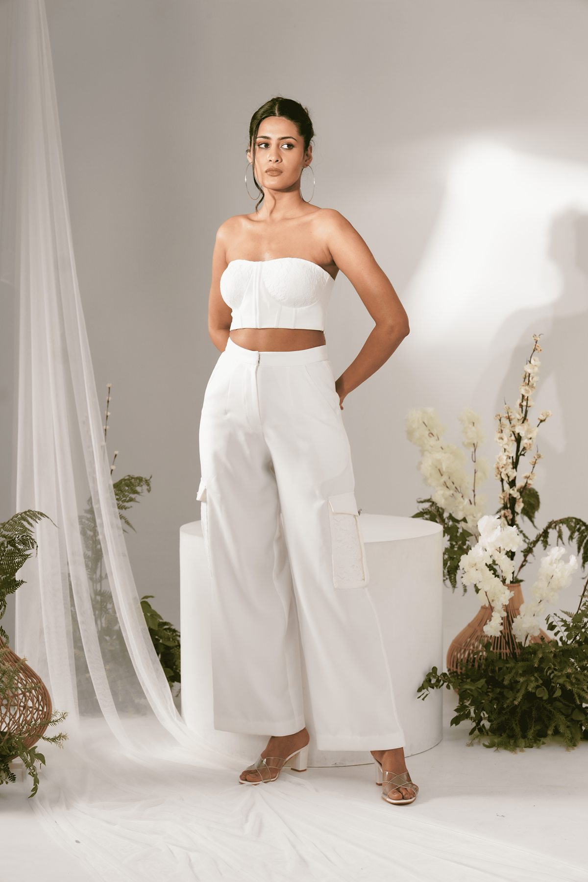 Ivory Cargo Trousers