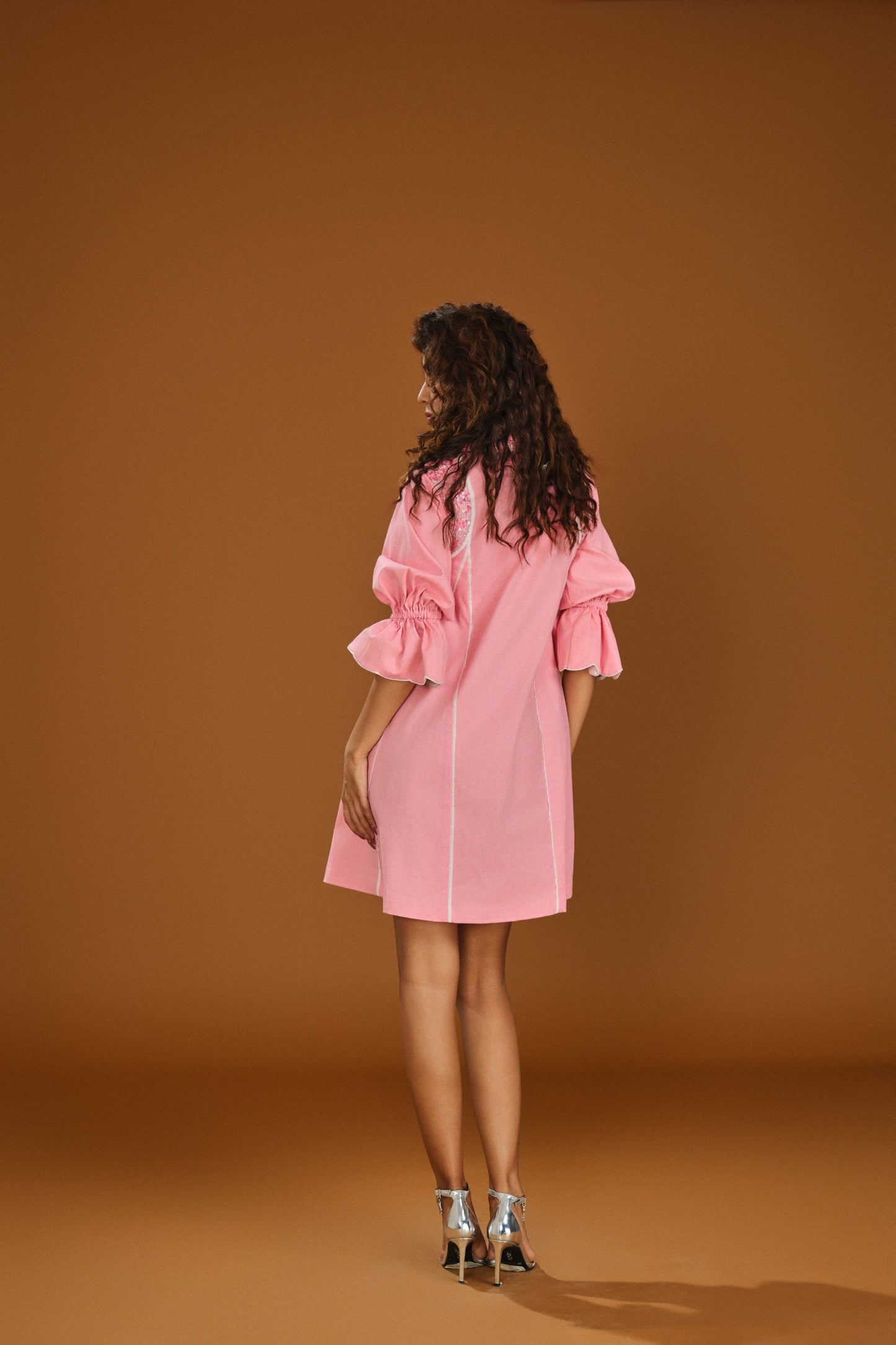 Rose Mist Denim Dress