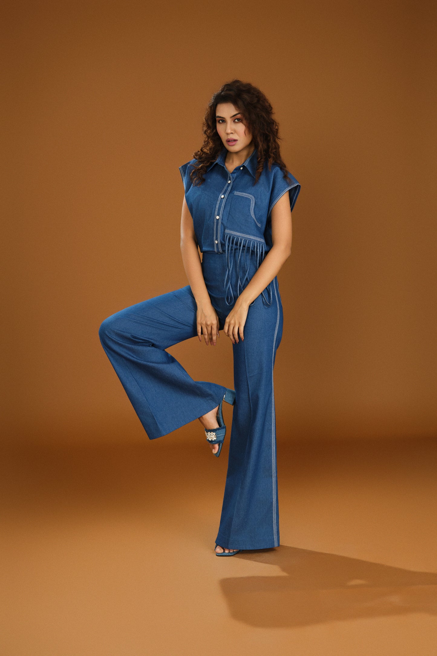 Stretch bell bottom Pant