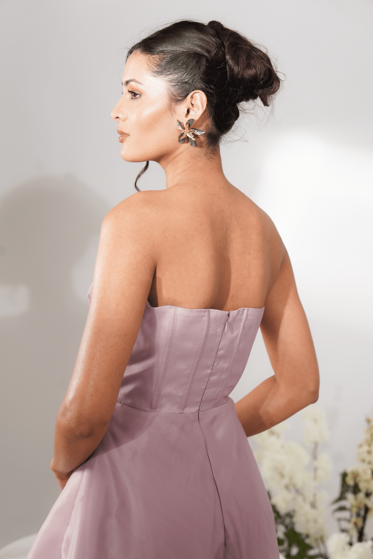 Dusky Rose Midi Dress