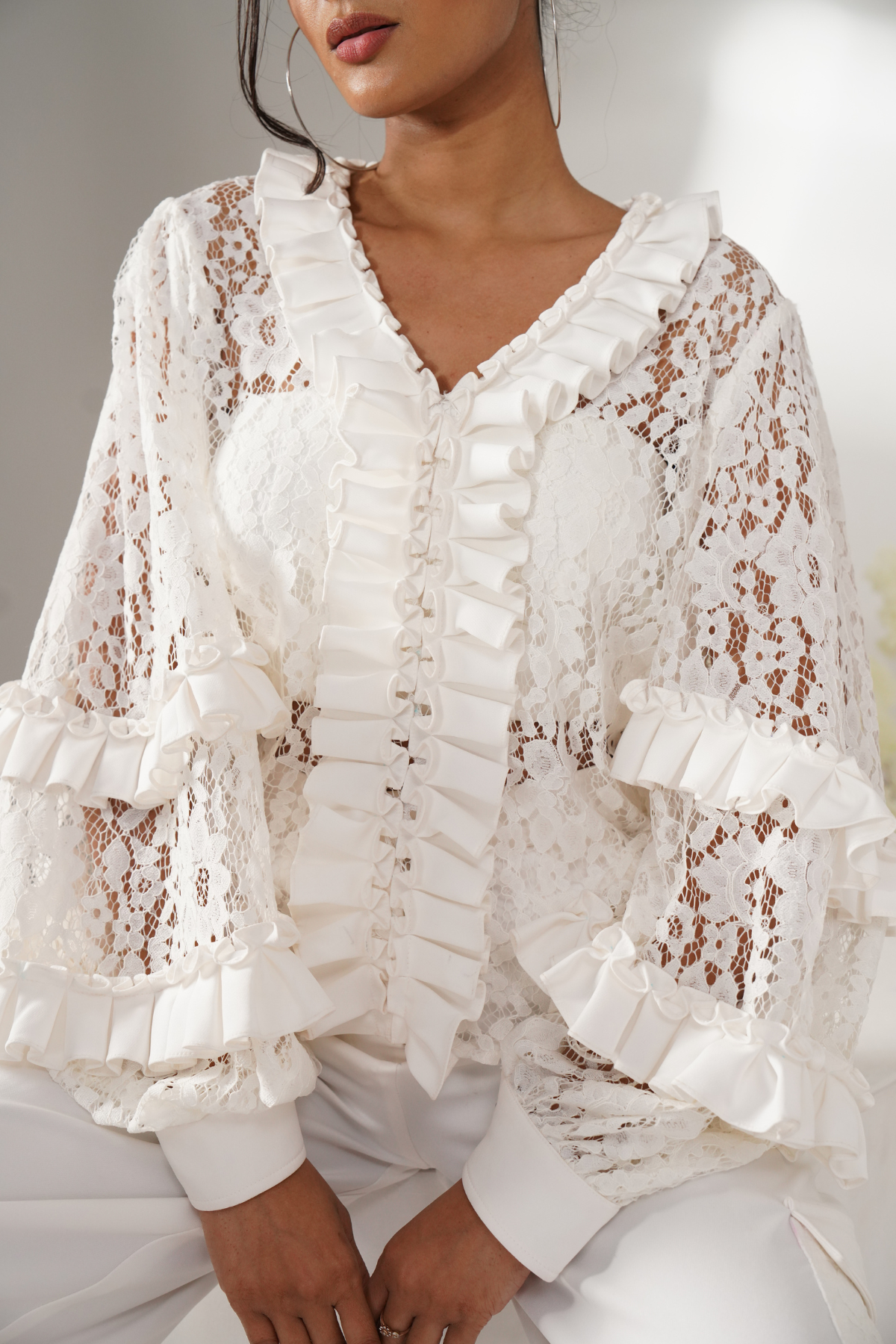 Ivory Lace Blouse