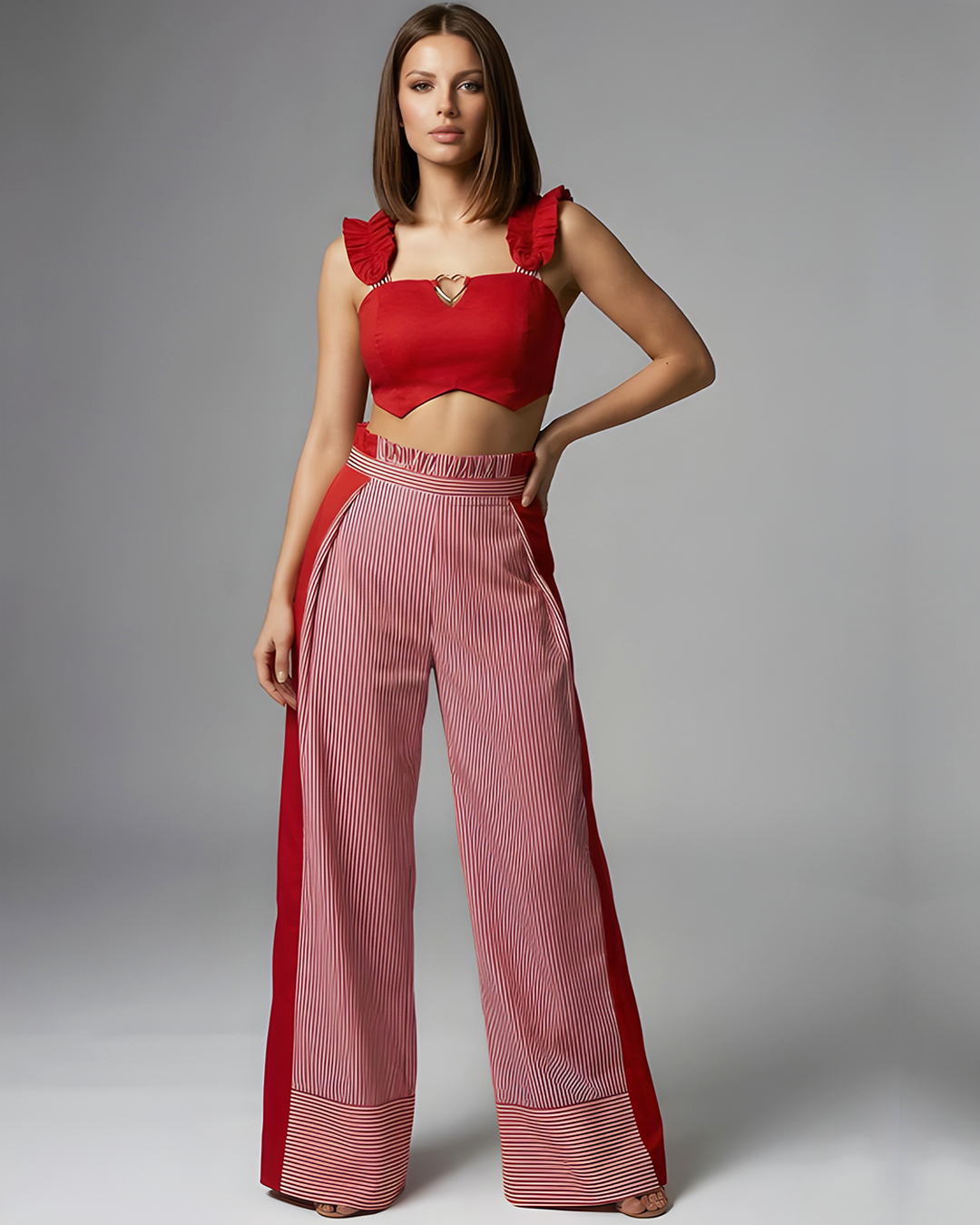 Scarlet Stripe  Pants